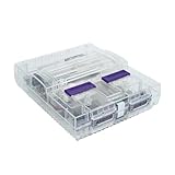 US Version Retro Gaming Consoles Translucent Replacement Shell Transparent Case - Compatible with Nintendo SNES SFC - Compatible with Bitfunx(TRN)