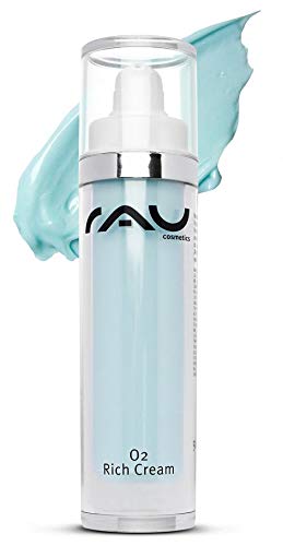 RAU O2 Rich Cream 50 ml - Feuchtigkeits-Creme für Sehr Trockene Haut mit Peptid, Aloe Vera, Ginkgo