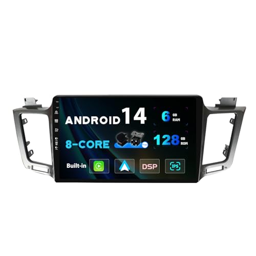 SXAUTO Android 13 - [6G+128G] - IPS Autoradio Passt für Toyota RAV4 (2013-2018