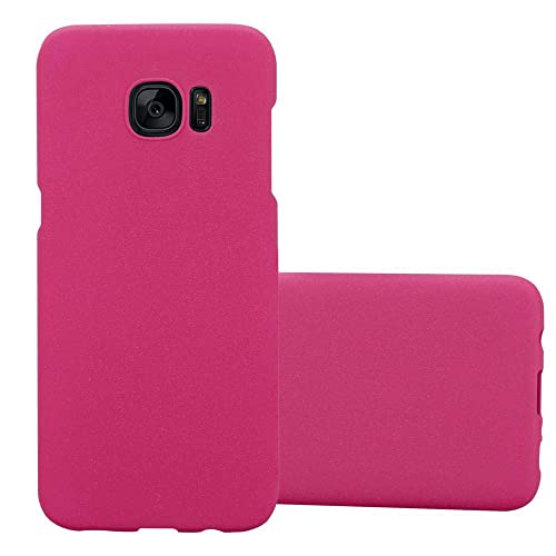 Cadorabo Funda para Samsung Galaxy S7 Edge en Frosty Rosa - Cubierta Protección de Plástico Duro Super Delgada e Inflexible con Antichoque - Case Cover Carcasa Protectora Ligera