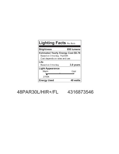 Ge 73546 Energy Saving Halogen Indoor Floodlight Par30 Bulb #TOP2