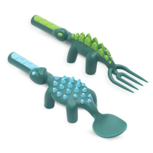 Constructive Eating - Toddler Utensils Made in USA - Silverware for Toddlers - Utensils for Kids - Constructive Eating Utensil Set