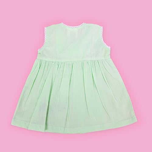 Keebee Organic Cotton Hand-Embroidered Sleeveless Tulip Dress for Little Girls || Soft, Breathable, and Eco-Friendly3