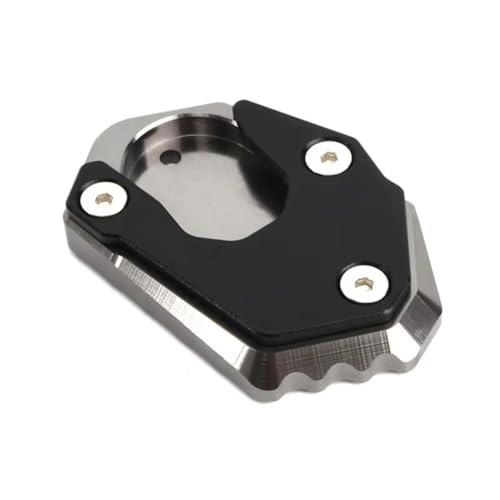 Plaque béquille latérale Ninja 650 en aluminium avec socle d'extension antidérapant