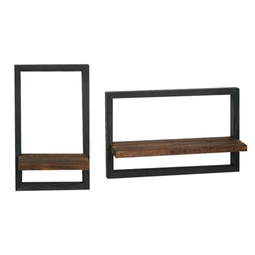 Soporte de montaje genérico para sala de estar, estante flotante de madera, elegante estante de madera, soportes de montaje ligeros, estantes de pared para jarrones de trofeos de vegetación