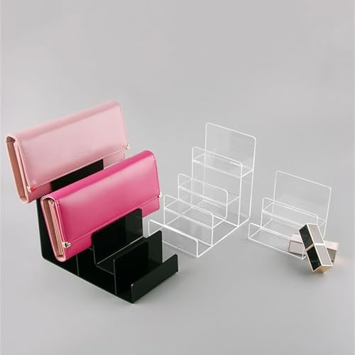 Étagère en acrylique avec support vertical multiniveau et solution de rangement transparente - 6