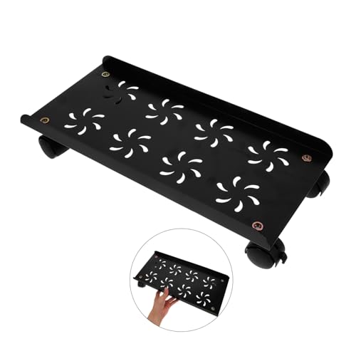 Soporte móvil para CPU con ruedas, elevador para torre de computadora bajo escritorio, diseño simple para alfombra miniatura 4