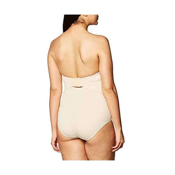 Maidenform-Womens-Convertible-Body-Shaper-with-Built-In-Bra-Anti-Static-Shapewear-DMS108 Maidenform womens Convertible Shaper With Built-in Bra & Anti-static Dms108 Shapewear Bodysuit, Transparent, 40C US