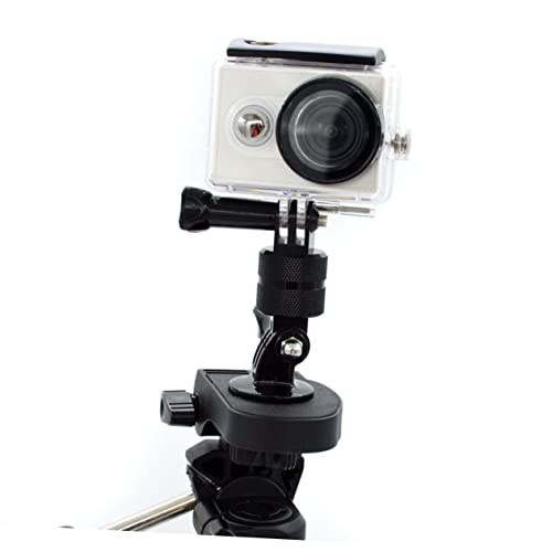 NUOBESTY Rotatory Helmet Mount Adapter Cameras Durable Construction Easy Installation for Bicycles Motorcycles More for Capturing Hands Moments