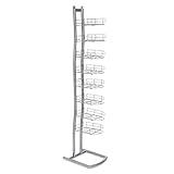 Display Fixture for Hats Silver Hat Rack Metal 8 Pockets