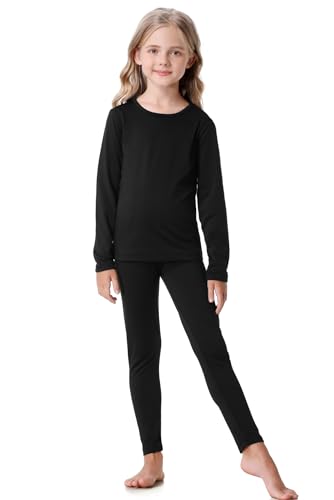Thermal Underwear for Kids long johns, Girls Thermal Underwear Set for Skiing, Kids Long Underwear Base Layer Winter