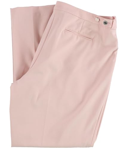 Calvin Klein Womens Mid Rise Tapered Leg Straight Leg Pants Pink 43