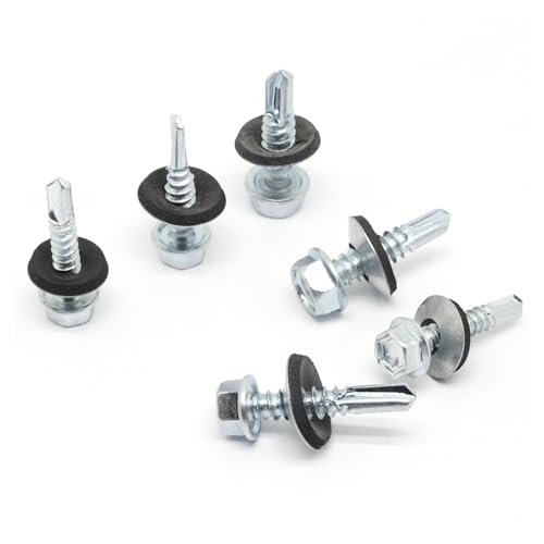 150 tornillos autorroscantes hexagonales para metal miniatura 1
