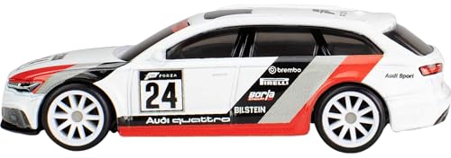 Image of Hot Wheels Premium Toy Car 17 Audi RS6 Avant, 1:64 Scale Die-Cast Replica from Popular Movie (Styles May Vary)