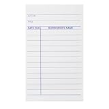 School Smart 1485890 Circulation Due Date Cards Record Book, 3