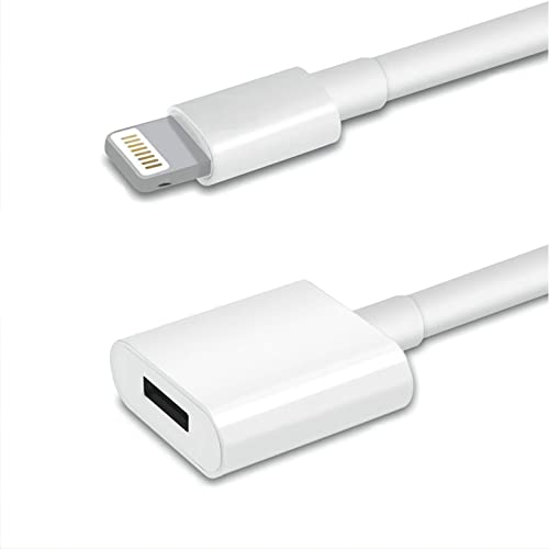 Lightning Extension Cable for iPhone iPad, 6FT [Apple MFi Certified] iPhone Charger Extension Cable Male to Female Connector, Lightning Cable Extender Support Charge+Audio+Video+Data Transfer, White