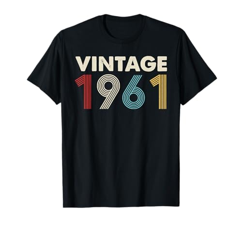 Vintage Cumpleaños Crew Party 60th Birthday Retro 1961 Camiseta