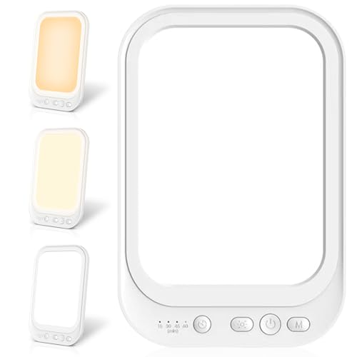 GOMETY Lampe de luminothérapie 10 000 lux avec 4...