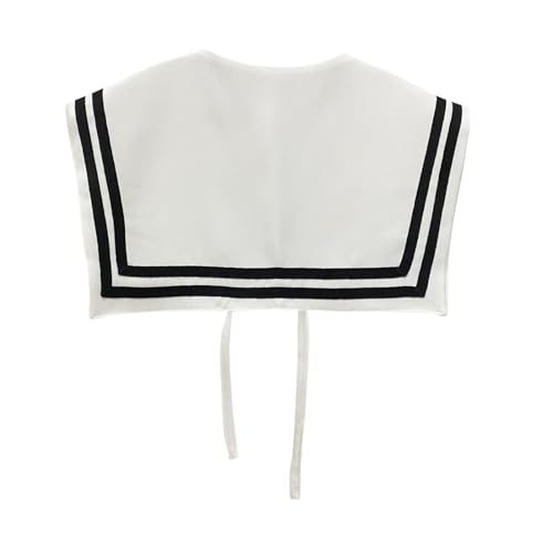 Fake Sailor Collars for Women Detachable Sailor Collar with Shirt Girls Fashion False Collars Fit Women Top3