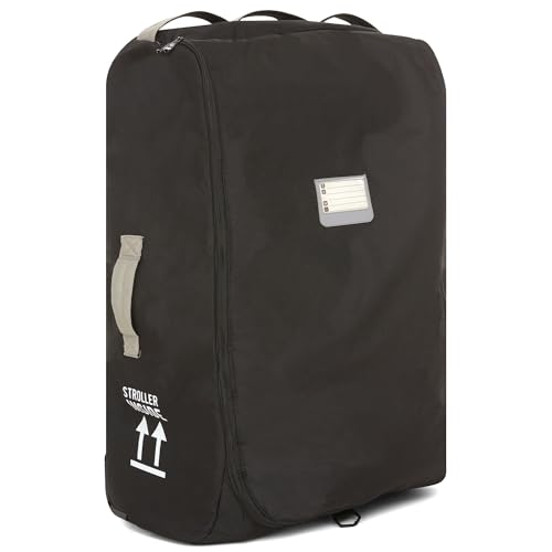 Image of COSPARX Travel Bag Compatible with uppababy Vista, Vista V2, Cruz & Cruz V2 - Padded Waterproof Stroller Bag with Exposed Wheels for Easy Travel (Gray)