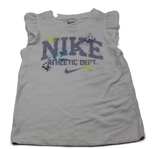 Nike Girl's Logo Tank Top and Printed Scooter Skirt Set (Little Kids)2