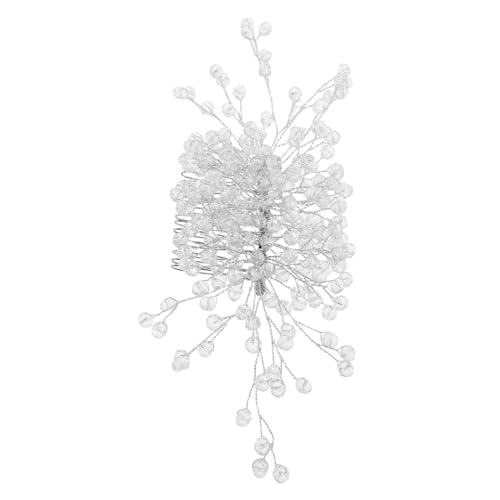 CTIRCHIU ブライダルヘアコーム クリスタル装飾 安定した装着 結婚式用 ヘッドピース 新婦向けフォーマルパーティー用アクセサリー