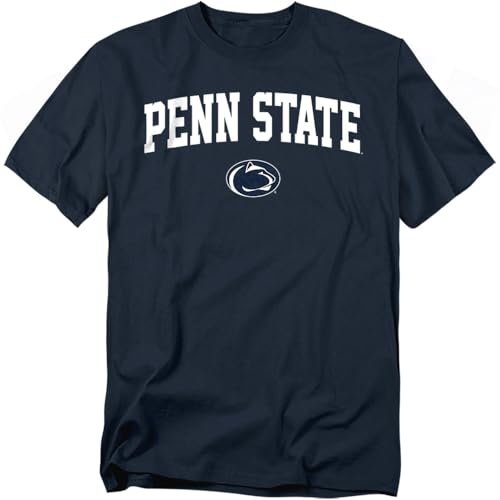 LOGOVISION Penn State University One Color Arch Unisex Adult T Shirt Navy Large