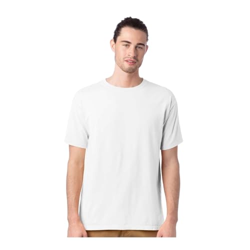 Hanes ComfortWash Garment-Dyed Youth White T-Shirt, Ultra-Soft Ring-Spun Cotton, Preshrunk, Tag-Free Comfort, Ribbed Collar