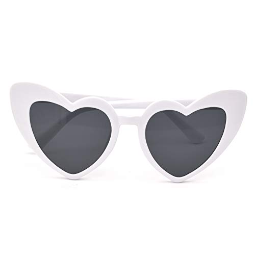 Heart Shaped Sunglasses for Women Cat Eye Mod Style Retro Glasses2