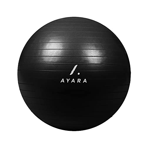 Yoga Y Pilates, Sports AYARA Pelota de Yoga y Pilates Premium, Antideslizante, Antiexplosión, Embarazo, Terapia Fisica, Abdominales, Fitness, Bomba de Inflado Rapido Incluida, Color...