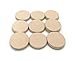 Handmade Ceramic Bisque Pieces Ready To Paint: A Creative and Versatile Craft Material for Painting, Glazing, Mosaics, and Jewelry Making (9Pc 30mm, Cabochon, White Clay)