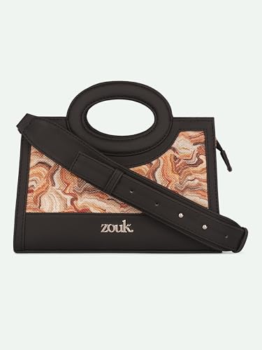Image of ZOUK Zoe Sling Bag | Stylish Women's Crossbody Bags | Purse | Detachable Strap | Water-Resistant | Trendy Girls Side Bag | Compact & Chic