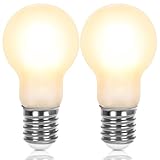 Haian Support LED小型電球 フィラメント電球 E17口金 60W形相当 ミニクリプトン電球 6W 750lm電球色 3000k 磨りガラス 360°全方向タイプ 非調光 2個入り