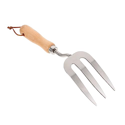 SUPVOX Mini Garden Shovel Multi-Purpose Hand Cultivator Steel Rake Garden Tool Hand Rake Ergonomic Handle