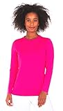 Thermajane Thermal Shirts for Women Long Sleeve Winter Tops Thermal Undershirt for Women (Pink, Small)