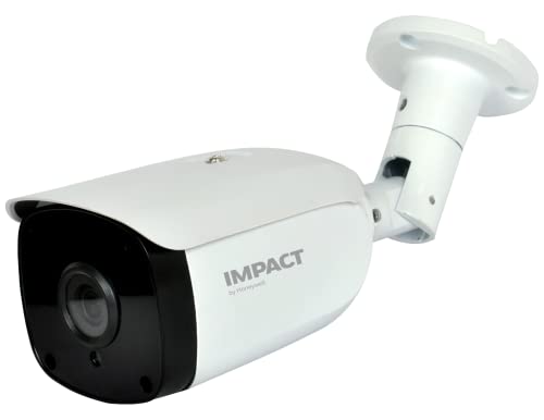 Image of Impact by Honeywell 2MP Bullet CCTV Camera I 1080P real time high resolution AHD Wired Outdoor Camera I 3.6MM Fixed Lens Upto 20M IR Distance ISoft OSD Controller I Made In India I Metal Housing-White