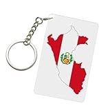 Matériau acrylique résistant aux chocs : ce porte-clés en acrylique imprimé carte du Pérou est fabriqué en acrylique de haute qualité résistant aux chocs, avec une texture de surface lisse et brillante, une sensation délicate au toucher et une épaisseur modérée qui garantit que l'accessoire est robuste sans être encombrant, adapté pour une suspension et une utilisation quotidienne à long terme.