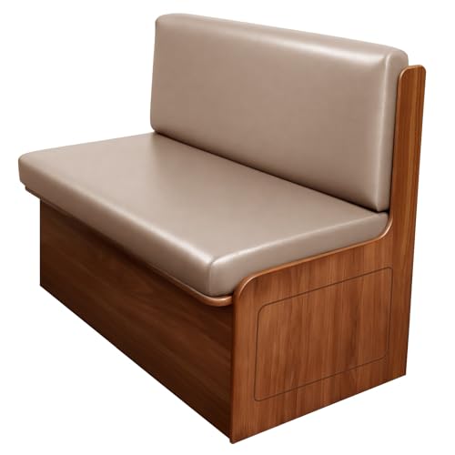 Image of SearchI PU Leather RV Dinette Cushion Covers, Stretch Camper Cushion Slipcovers for Travel Trailer Couch RV Booth Seat, Replacement Camper Sofa Chair Protector(1 Backrest Cover & 1 Bench Cover, Taupe)