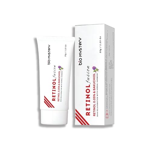 Retinol 0.05% Fusion Cream with Bakuchiol – Gentle Anti-Aging Formula for Sensitive Skin – 40g / 1.41 oz