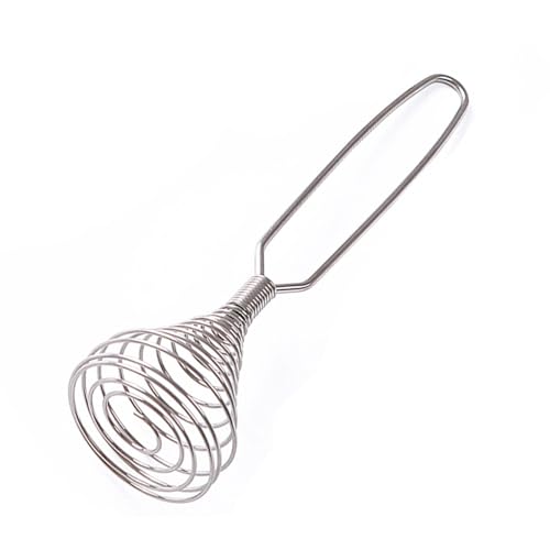 Batidor de bobina - Batidor de huevo de crema batidora de alambre, batidor de mano estilo francés, batidor de alambre para huevos, salsa, masa, utensilio de cocina para mezclar, batir, batir, agitar