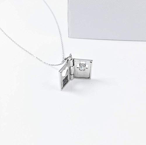 Preisvergleich Produktbild LIUWW s925 Sterling Silber Liebesbrief Halskette weibliches Schlüsselbein Scan QR-Code benutzerdefinierte Aussage mit dem gleichen