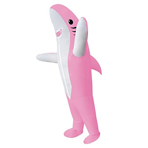 3 Packs Inflatable Costume for Adult Inflatable Halloween Costumes Blow Up Costumes for Party (Shark) 5