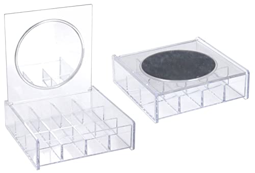 Eleganza Kosmetik Organizer Kosmetikständer mit Spiegel 12 Fächer Cover