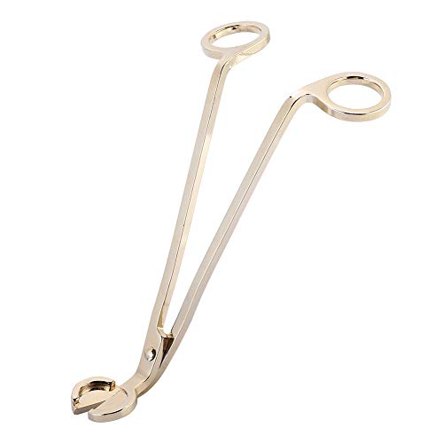 Candle Wick Trimmer, Candle Cutter Wick Clipper Cutter, Stainless Steel Wick Trimmer Scissors Tool, Oil Lamp Candle Accessories (Gold)