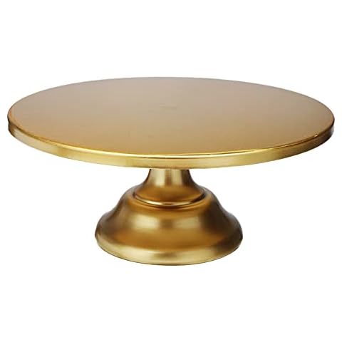 Dciustfhe 12 Inch Gold Cake Stand Cover