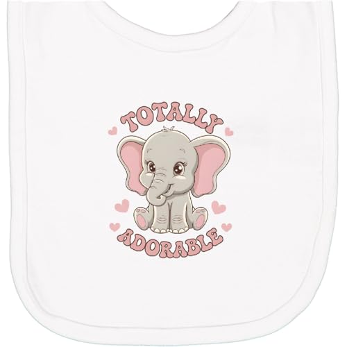 inktastic Totally Adorable Baby Elephant Newborn Bib