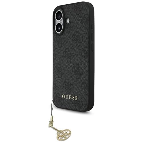 CG Mobile Guess 4G Charms Collection Compatible con MagSafe Funda para iPhone 17 (Negro)