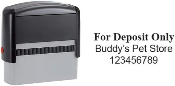 Hubco Sello autoentintado gris 4913 solo para depósito