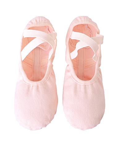 Ballet Slippers,Stretch Canvas Dance Ballet Shoes Slippers Flats Pumps for Girls Toddlers Kids