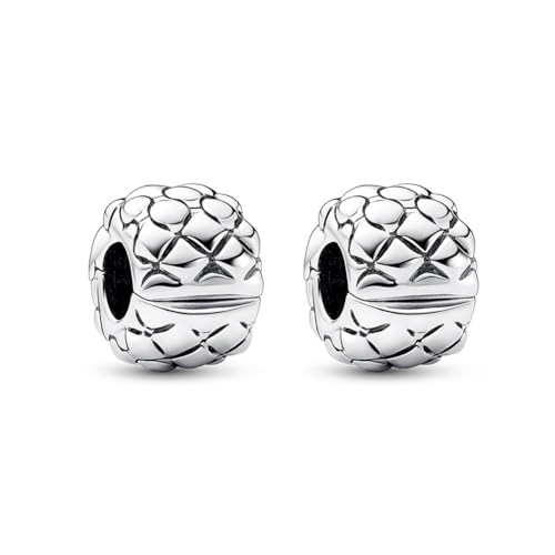 Image of ARTCHARM Clasp Love Safety Chain Charm - Authentic 925 Sterling Silver Heart Beads - Fit European Style Bracelet